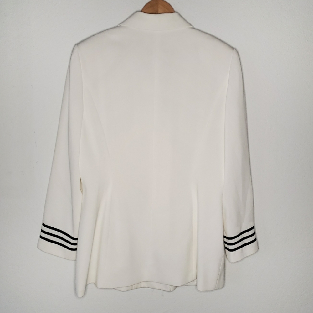 White Nautical Blazer - Picture 2 of 3
